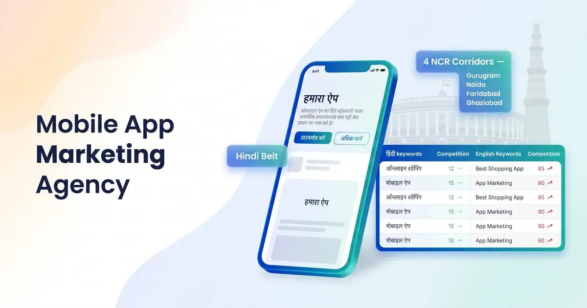 Mobile app marketing agency Delhi NCR — Hindi belt keyword strategy
