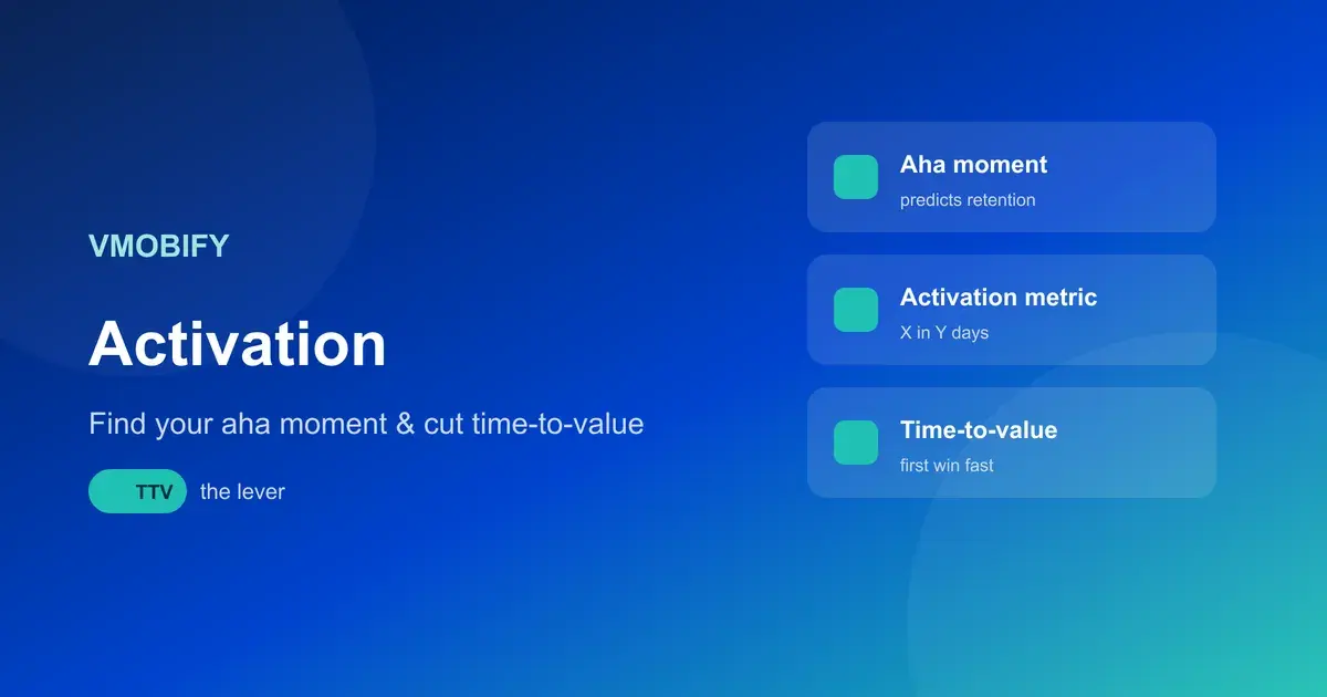 The Aha-Moment Playbook: Find Your Activation Metric & Time-to-Value