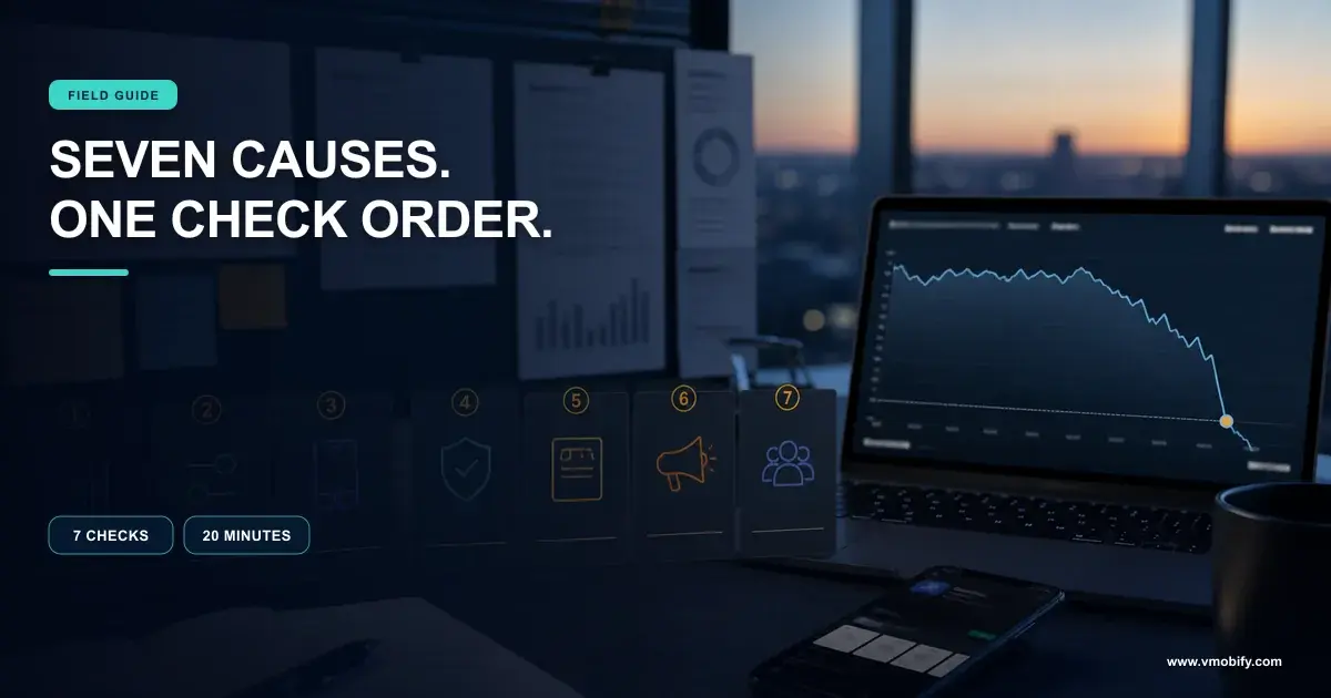 Your App Installs Dropped Overnight: A Diagnostic — illustration