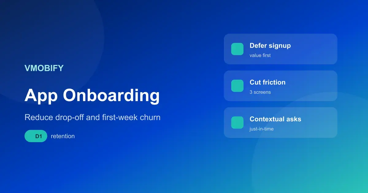 App Onboarding Best Practices: Reduce Drop-Off & First-Week Churn