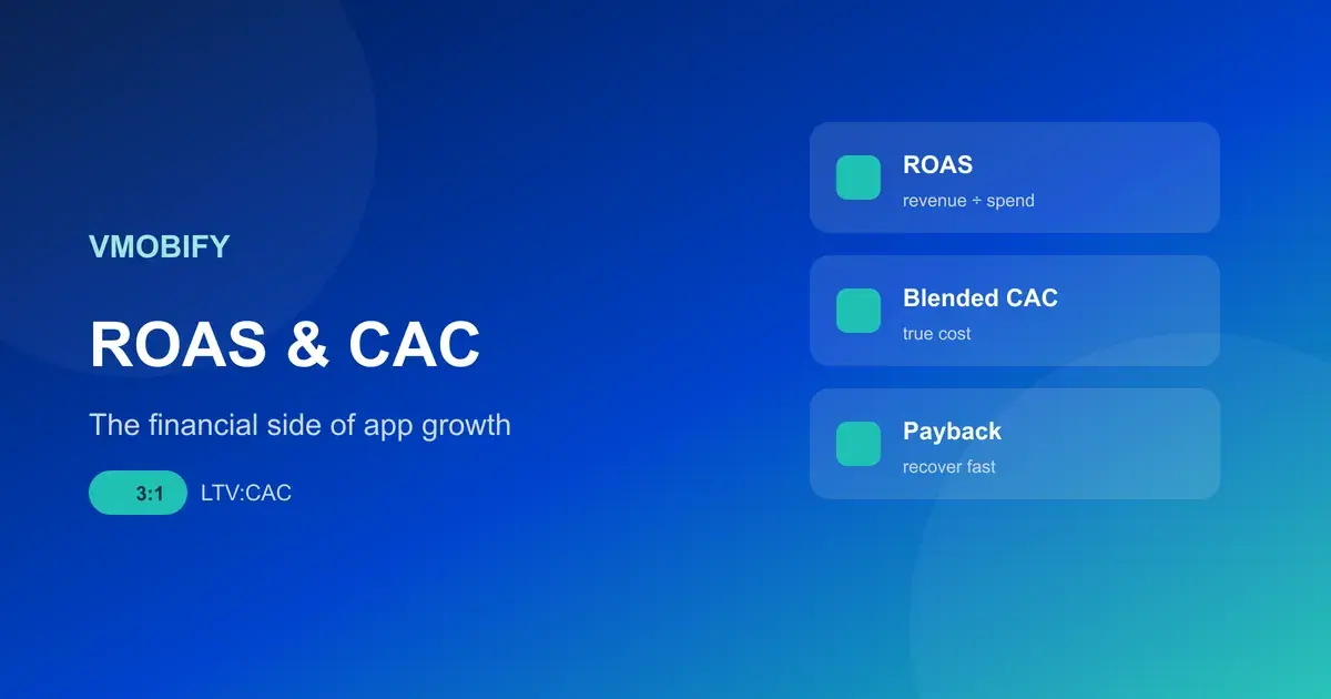 ROAS, Blended CAC & UA Budget Allocation: The Financial Side of Growth — illustration