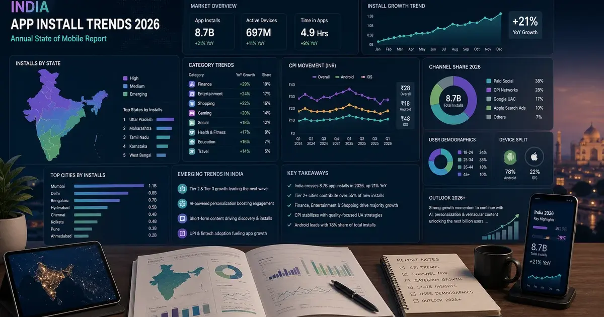 India App Install Trends 2026: Annual State of Mobile Report