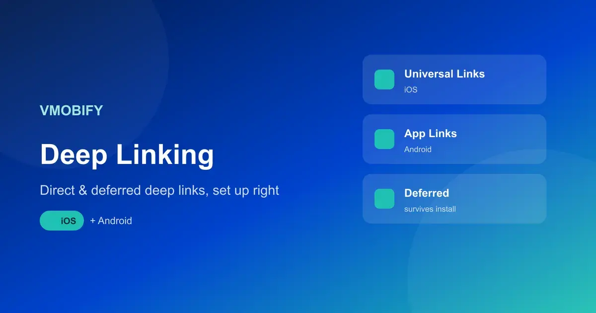 Deep Linking & Deferred Deep Linking: A Practical Setup Guide — illustration
