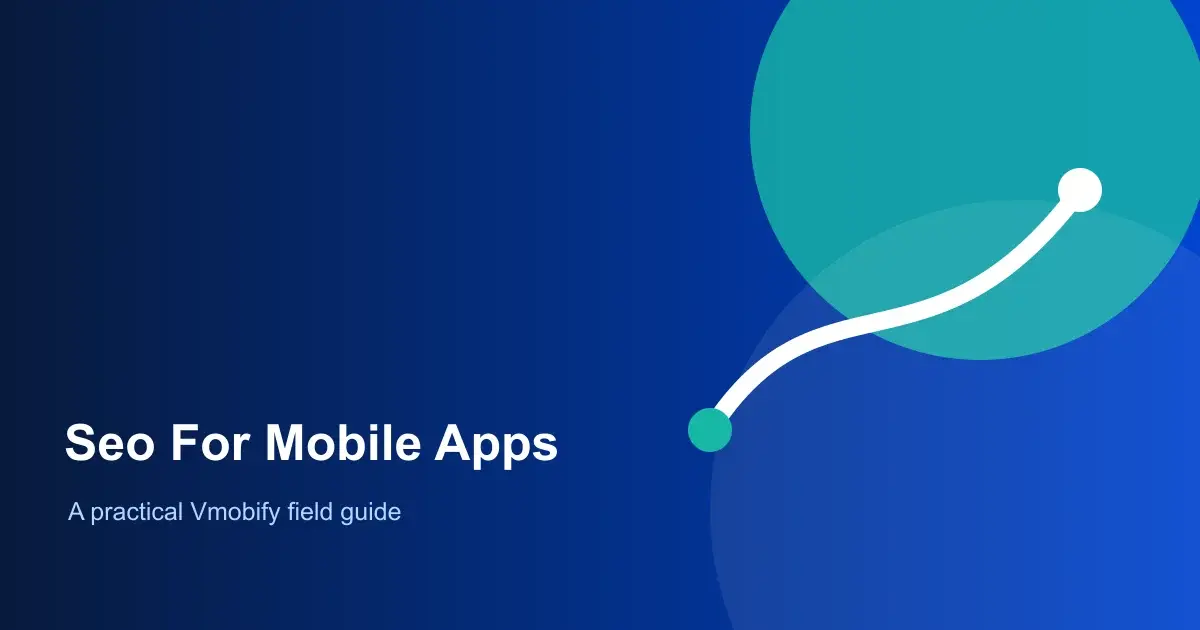 Illustrated search journey connecting a web result to a mobile app and measurable activation.