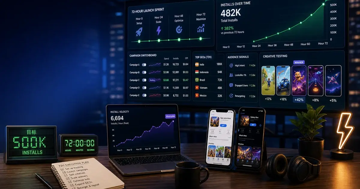 Fastest Way to Get App Installs: 7 Tactics That Work in 72 Hours