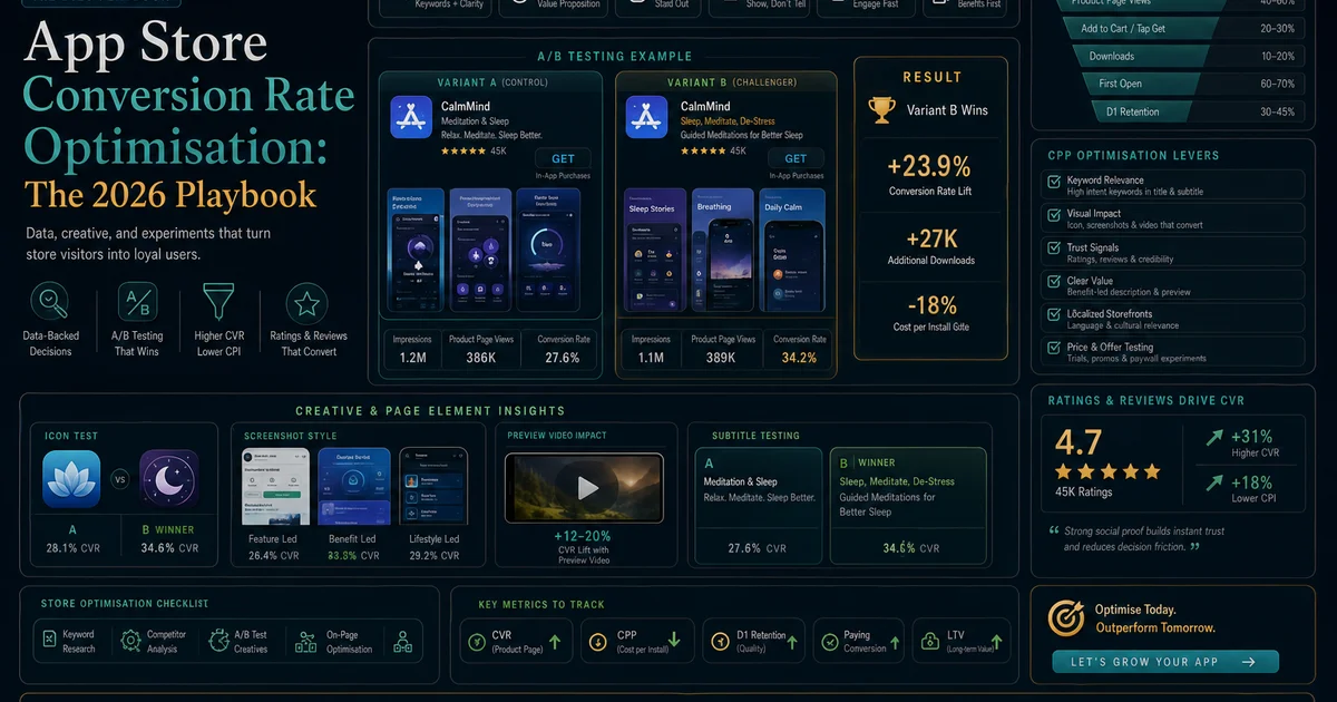 App Store Conversion Rate Optimisation: The 2026 Playbook