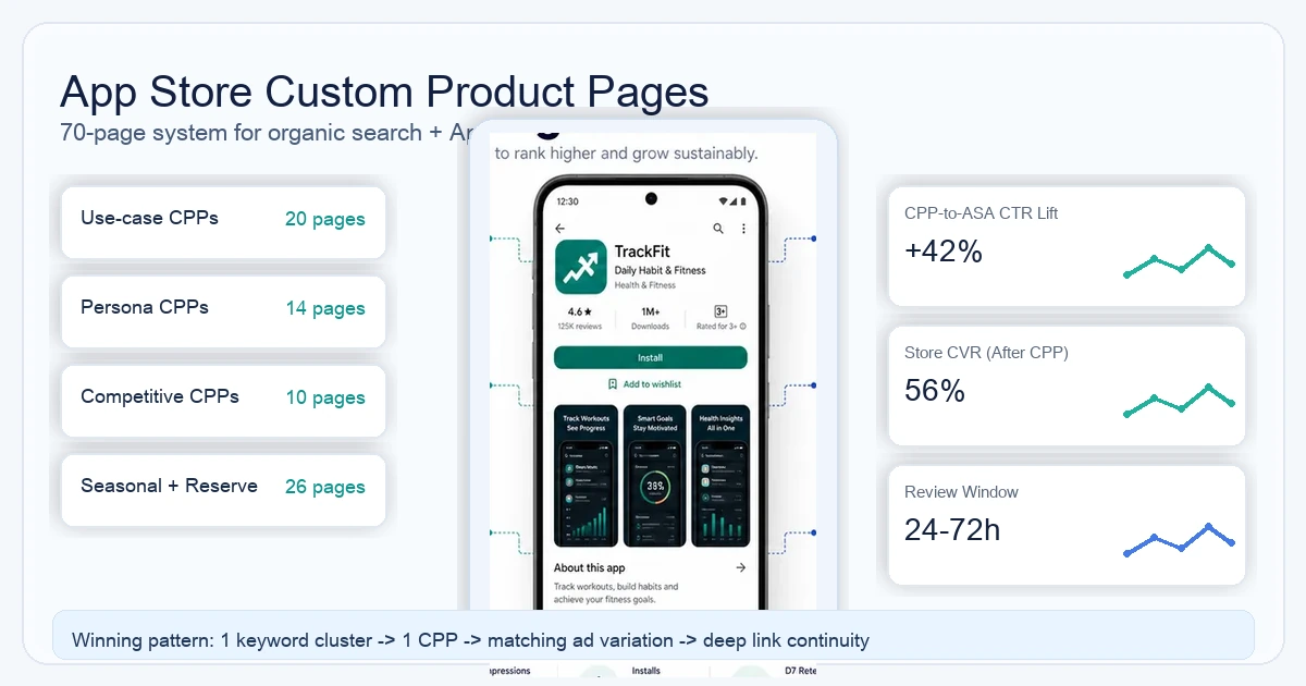 App Store Custom Product Pages: The 2026 CPP Playbook — illustration