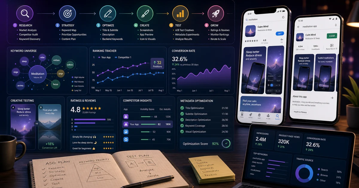 How to Do ASO for Your App: A Step-by-Step Guide for 2026 — illustration