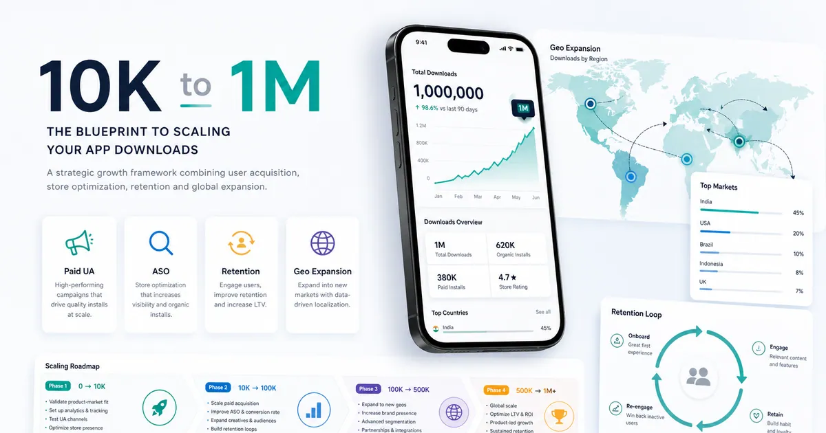 How to Get 1 Million App Downloads: The Scaling Playbook