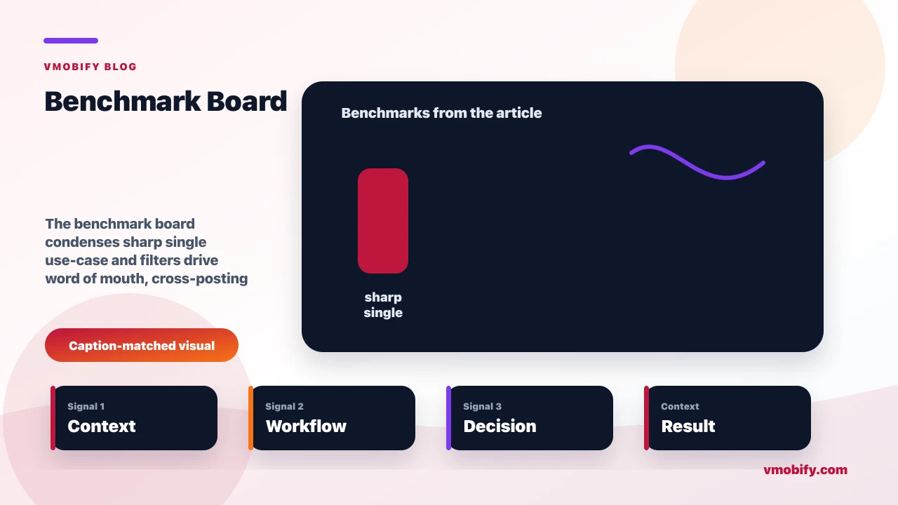 Benchmark board for How Instagram Grew: A Virality & Network-Effects Teardown showing sharp single use-case and filters drive word of mouth, cross-posting and sharing seed the network, follows create a content and notification growth loop and the article's main decision context.